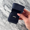 Vintage 14k White Gold Diamond Classic Elegant Bar Ring - Video showing the piece