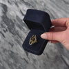 Vintage 14k Yellow Gold 4cttw Onyx Brutalist Statement Ring - Video showing the piece