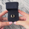 Vintage 14k Yellow Gold 2.04ct Onyx Bold Rounded Square Ring - Video showing the piece