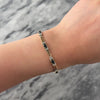 Vintage 14k Yellow Gold 1.58cttw Blue Sapphire Diamond Glittering Open Link Bracelet - Video showing the piece