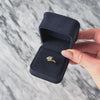 Vintage 14k Yellow Gold Blue Synthetic Spinel Lovely Bypass Ring - Video showing the piece