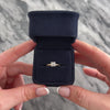 Vintage 14k Yellow & White Gold Old European Cut Diamond Square-Set Architectural Solitaire Ring - Video showing the piece