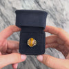 Vintage 14k Yellow Gold 9.29ct Tiger's Eye Gleaming Adorned Cabochon Ring - Video showing the piece