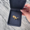 Vintage 14k Yellow Gold Pearl Ruby Bird And Nest With Eggs Brooch / Pin - Video showing the piece