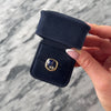 Vintage 14k Yellow Gold 2.83ct Synthetic Blue Star Sapphire Natural Diamond Cosmic Orbital Squared Ring - Video showing the piece