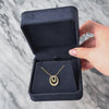 Vintage 18k Yellow Gold Diamond Stunning Loop Pendant Necklace - Video showing the piece