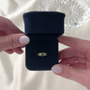 Vintage Heavy 14k Yellow Gold Emerald Modernist Ring - Video showing the piece