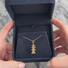 Vintage 14k Yellow Gold Fabulous Dimensional Detailed Pagoda Charm / Pendant - Video showing the piece