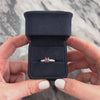 Vintage Platinum .72ct Ruby Diamond Lovely Tall Blossom Ring - Video showing the piece