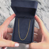 Vintage Italian 14k Yellow Gold 1.05mm Sleek Everyday Box Chain - Video showing the piece