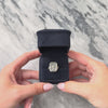 Antique Art Deco 14k White Gold Old European Cut Diamond Camphor Glass Elegant Swirling Decorated Ring - Video showing the piece