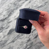 Vintage 14k Yellow Gold Diamond Pink Sapphire Classic Cluster Ring - Video showing the piece