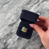 Estate Sonia B 14k Yellow Gold .54cttw Green Garnet Diamond Wide Floral Bouquet Ring - Video showing the piece