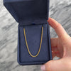 Vintage 14k Yellow Gold Sleek Wheat Chain Necklace - Video showing the piece