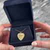 Vintage Large 14k Yellow Gold Pearl Radiant Heart Pendant - Video showing the piece