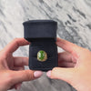Vintage 14k Yellow Gold 9.78ct Jade Bold Basketweave Cabochon Ring - Video showing the piece