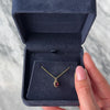 Antique Small 14k Yellow Gold Garnet Regal Crown Setting Pendant - Video showing the piece