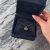 Vintage 18k Yellow Gold .98ct Emerald Vivid Geometric Oval Charm / Pendant - Video showing the piece