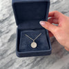 Vintage Small 14k White Gold Diamond Lucky Horseshoe Charm / Pendant - Video showing the piece