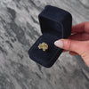 Vintage Heavy 14k Yellow Gold .288cttw Diamond Shamrock Clover Ring  - Video showing the piece