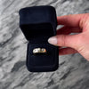 Vintage 14k Yellow Gold 1.82cttw Diamond Flush Set Trio of Brilliance Ring - Video showing the piece