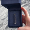 Antique Art Deco 18k Yellow Gold & Platinum Pearl Onyx Diamond Superb Elongated Bar Brooch / Pin - Video showing the piece