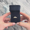 Estate 14k White Gold White Diamond Chocolate Diamond Fantastic Sparkling Halo Ring - Video showing the piece