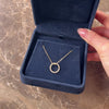Estate 14k Yellow Gold Diamond Dazzling Hinged Circle Charm Holder Charm / Pendant - Video showing the piece