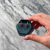 Vintage 14k Yellow Gold 1.02cttw Garnet Burgundy Cluster Lever Back Earrings - Video showing the piece