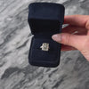 Vintage 14k White Gold Diamond Art Deco Style Ring - Video showing the piece