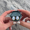 Vintage Italian 18k Yellow Gold 7.81cttw Blue Chalcedony Dreamy Feminine Cameo Dangle Earrings - Video showing the piece