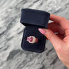Estate Sonia B 14k Rose Gold 4.31cttw Pink Garnet Diamond Bold Sparkling Buckle Ring - Video showing the piece