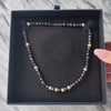 Vintage 14k Yellow Gold Purple Sandstone Beaded Sparkle Statement Necklace - Video showing the piece