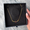 Vintage 14k Yellow Gold Garnet Blue Topaz Peridot Amethyst Rainbow Necklace - Video showing the piece