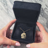 Vintage 14k Yellow Gold Detailed Girl Child Profile Charm / Pendant - Video showing the piece