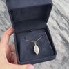 Vintage 14k White & Yellow Gold 1.17cttw Diamond Sparkling Pavã© Navette Pendant - Video showing the piece