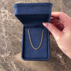 Vintage Giovanni Balestra & Figli Italian 18k Yellow Gold 2mm Curb Chain 24.25