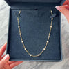 Vintage 14k Yellow Gold Seed Pearl Fantastic Naturalistic Station Necklace - Video showing the piece