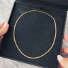 Vintage Italian 14k Yellow Gold 2.5mm Fantastic Flat C-Link Chain - Video showing the piece
