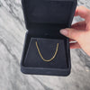 Vintage Italian 18k Yellow Gold Flat Cable Chain Necklace - Video showing the piece