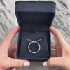 Vintage 18k White Gold .89cttw Diamond Sparkling Open Circle Slide Pendant - Video showing the piece