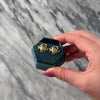 Vintage 14k Yellow Gold Pinching Brushed Crab Stud Earrings - Video showing the piece