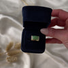 Vintage 14k Yellow Gold Emerald Diamond Rows of Evergreen Ring - Video showing the piece