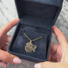 Vintage 14k Yellow Gold Girl Profile Name 