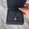 Vintage 14k Yellow Gold Natural Diamond Synthetic Ruby Quatrefoil Pendant - Video showing the piece