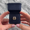 Estate 14k Rose Gold 2.74ct Smoky Quartz Chocolate Diamond White Diamond Checkerboard Cushion Brilliant Halo Ring - Video showing the piece