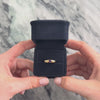 Vintage 14k Yellow Gold Amethyst Sleek Modern Solitaire Ring - Video showing the piece