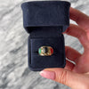 Vintage 14k Yellow Gold Onyx Carnelian Green Chalcedony Carved Scarab Ring - Video showing the piece