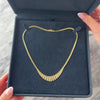 Vintage Italian 14k Yellow Gold Geometric Fringe Necklace - Video showing the piece