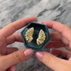 Vintage Substantial 18k Yellow Gold .95cttw Diamond Sparkling Fan Earrings